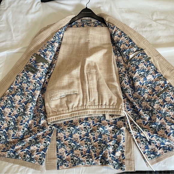 Paisley &Gray SLIM FIT Glen Check Field Jacket/ Trousers - Picture 5 of 14